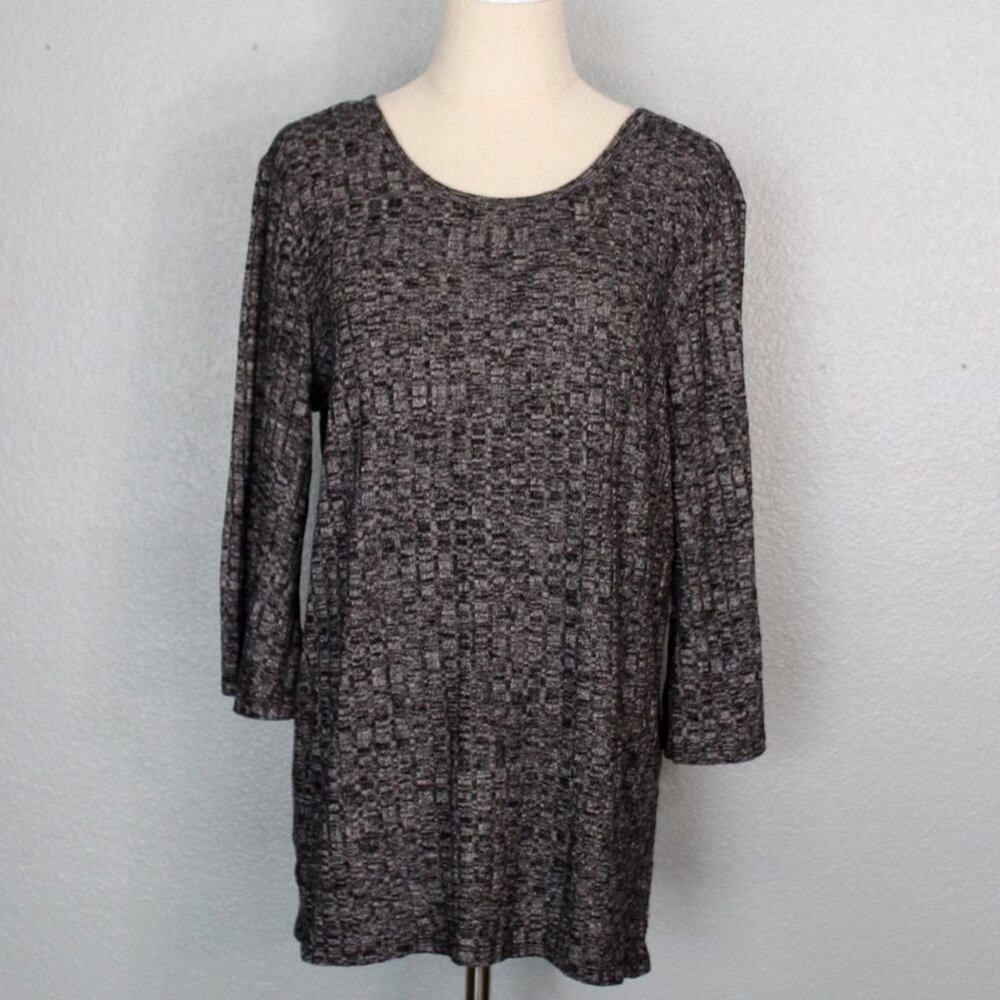 UnionBay Vintage Grey Lightweight Long Sleeve Sweater or Top Size XL